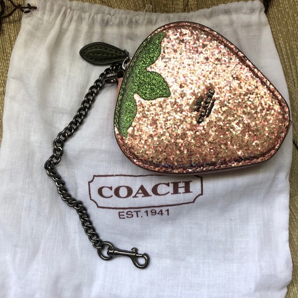 Coach Handbags - Coach strawberry card chain purse